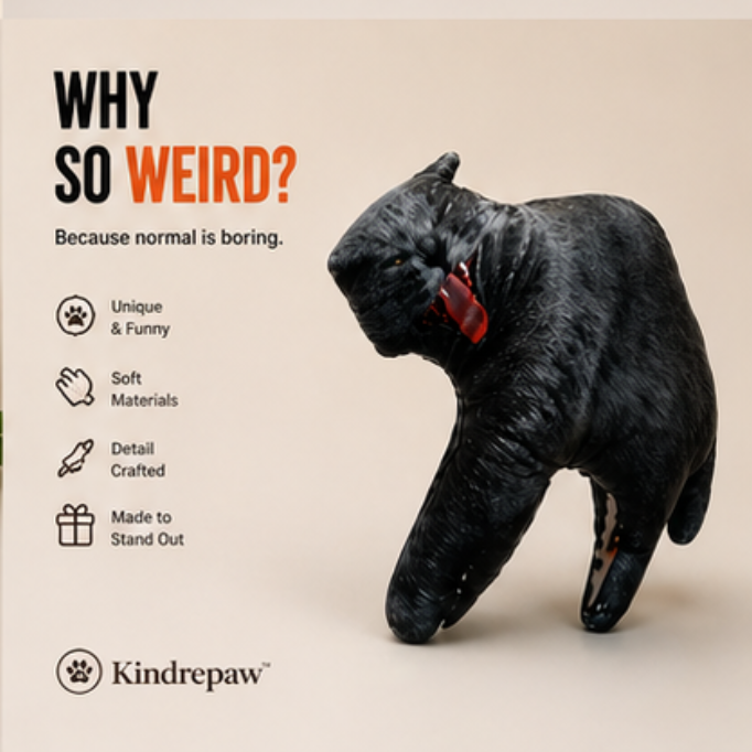 Weird Ugly Cat Plush – So Ugly It’s Cute | Funny Gift Toy